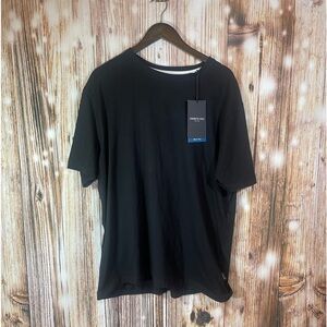 Kenneth Cole New York Men's Black Crew Neck Tee Big & Tall T-Shirt Size 1X NWT